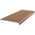 Roppe Vinyl Light Duty Ribbed Stair Tread Square Nose 12.41in x 42in Sandstone 42163P171